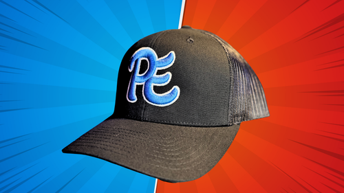 Premier Hat (Blue with White Outline)