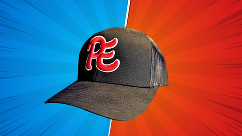 Premier Hat (Red with White Outline)
